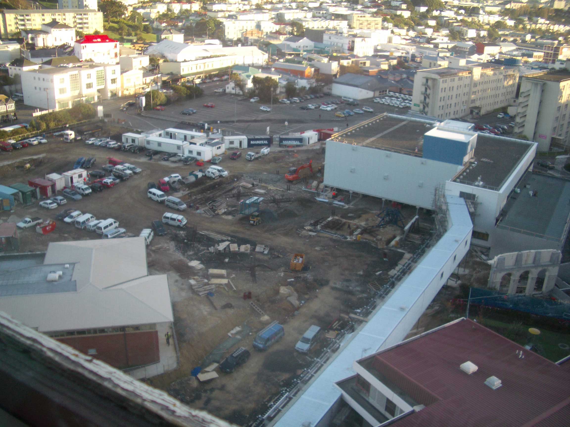 temporary corridor to Cancer Centre