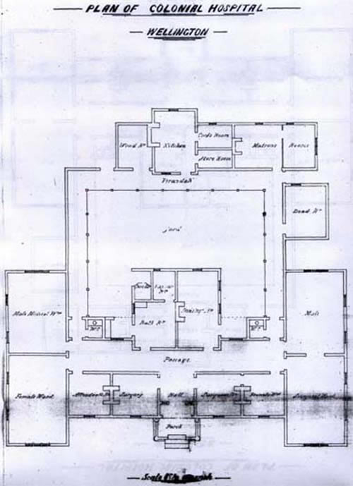 plan of second Thorndon Hospital