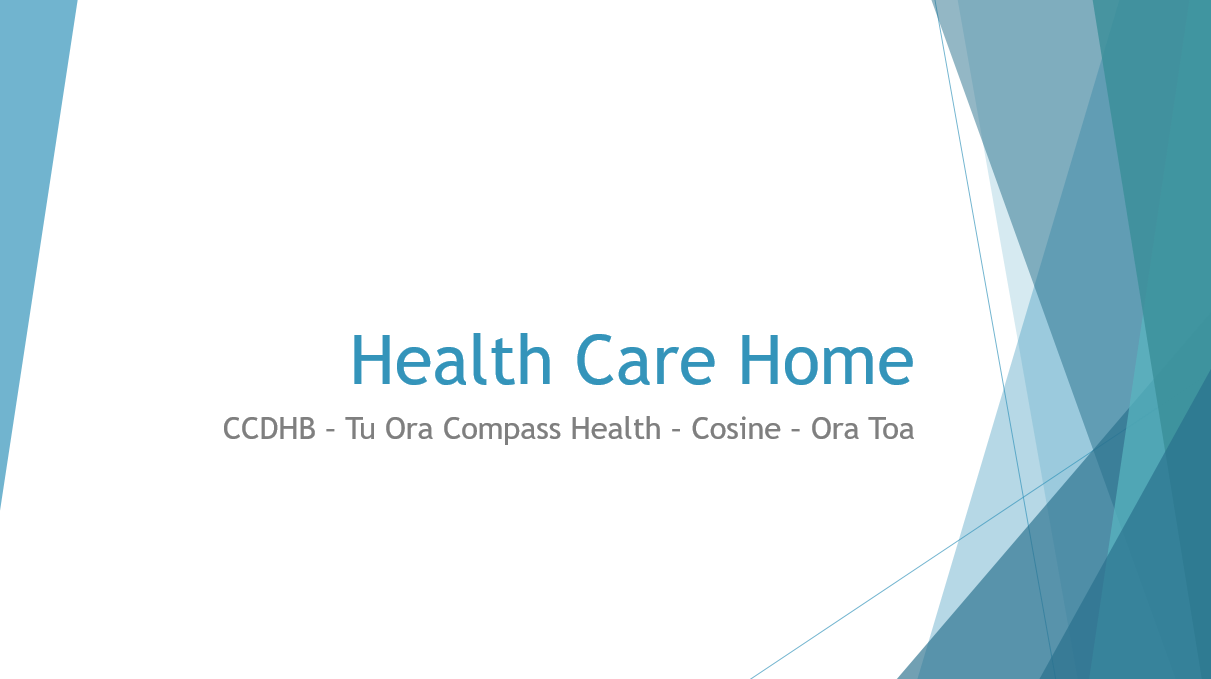 Powerpoint about Health Care Home