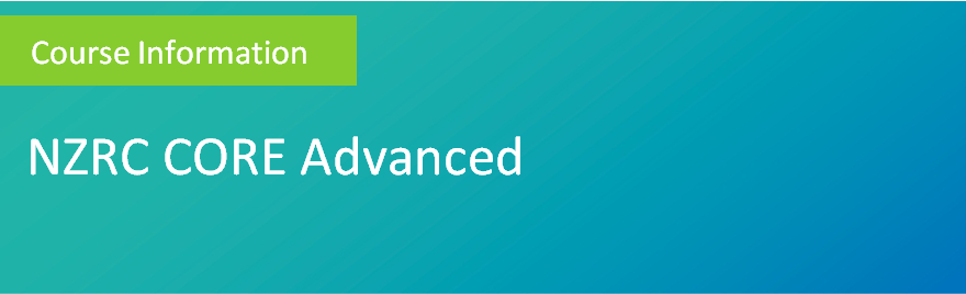 NZRC CORE Advanced course information