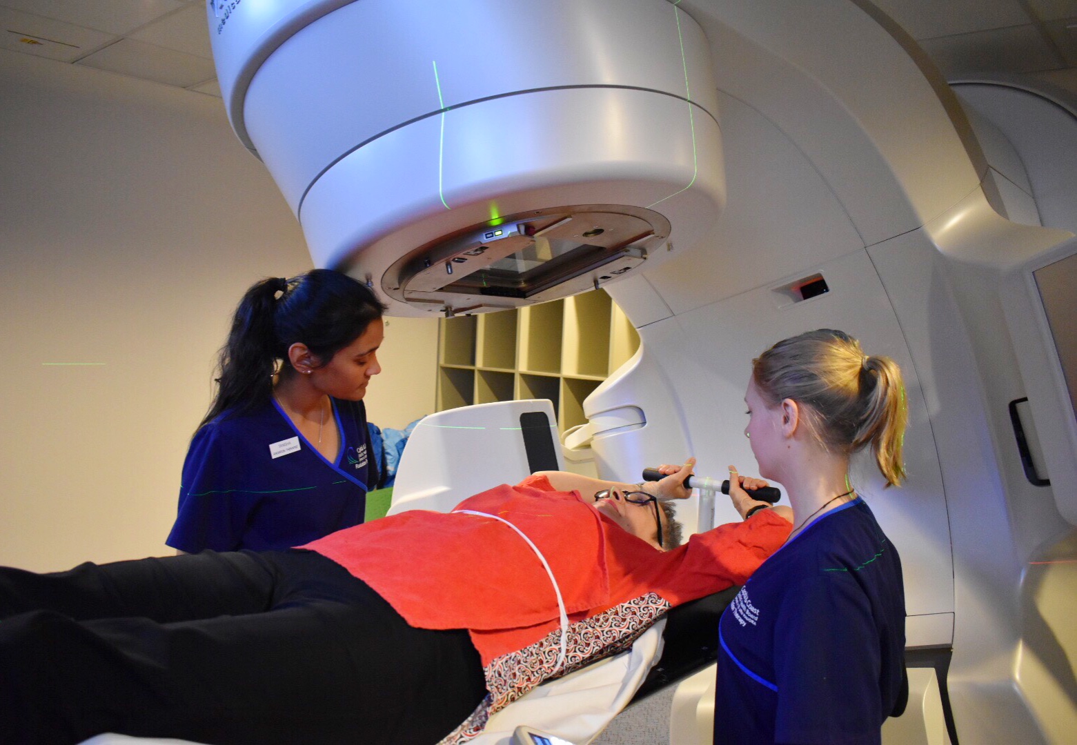 Radiation treatment scan machine