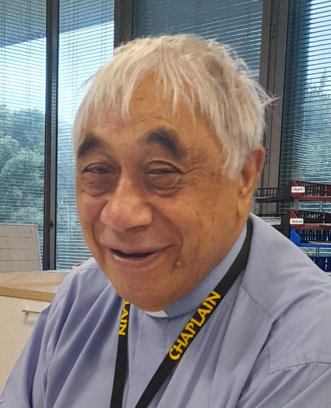 Head and shoulders photo of Don Rangi smiling